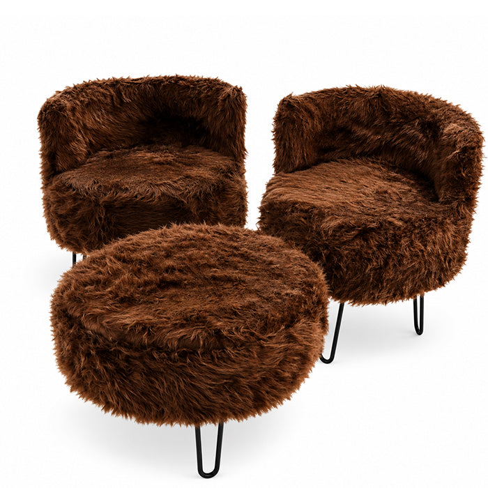 FLUFFY SEATER SET