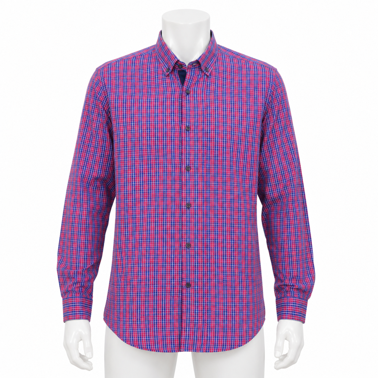 PALMEN SHIRT CHECKED BLUE AND PINK