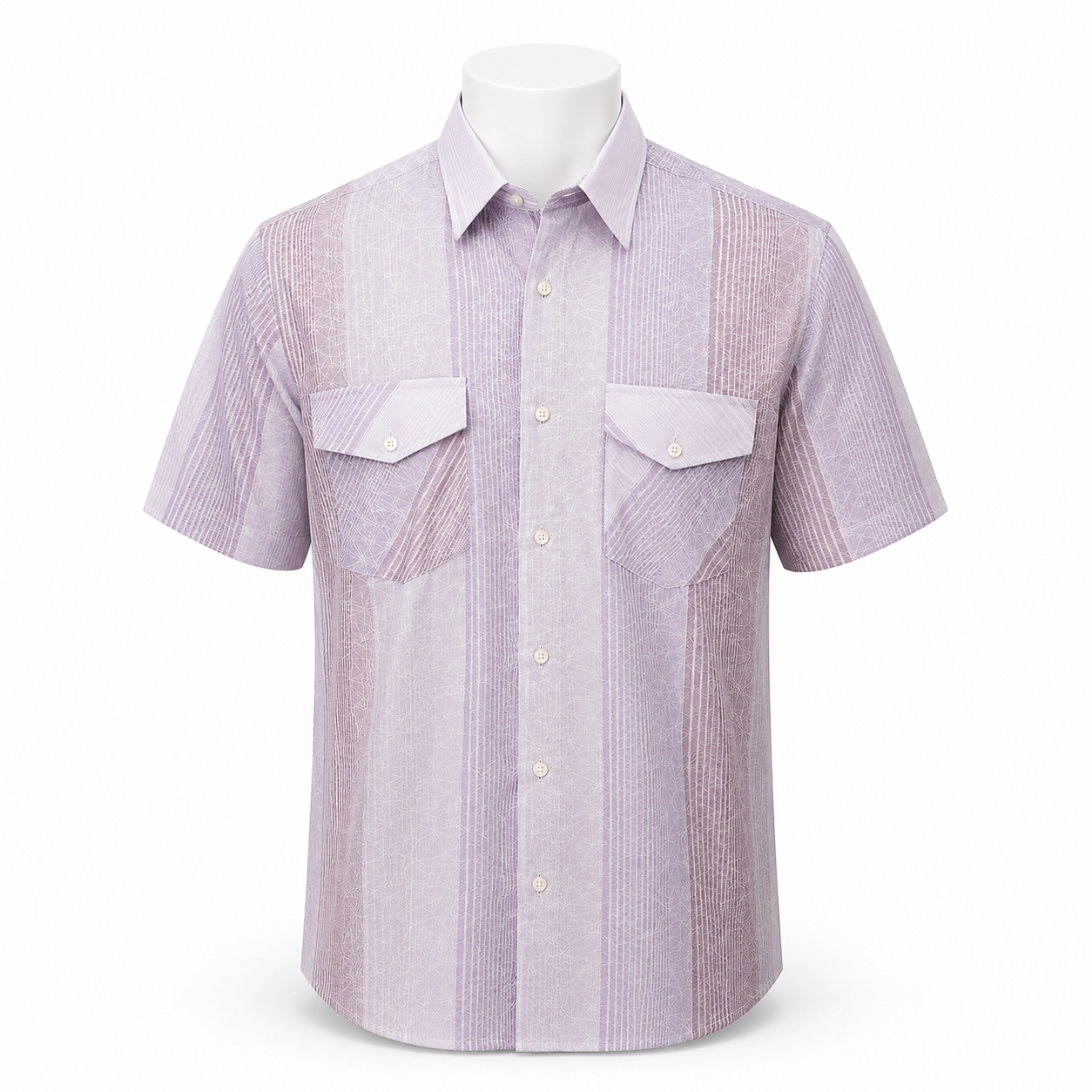 PALMEN PURPLE SHIRT SHORT SLEEVE