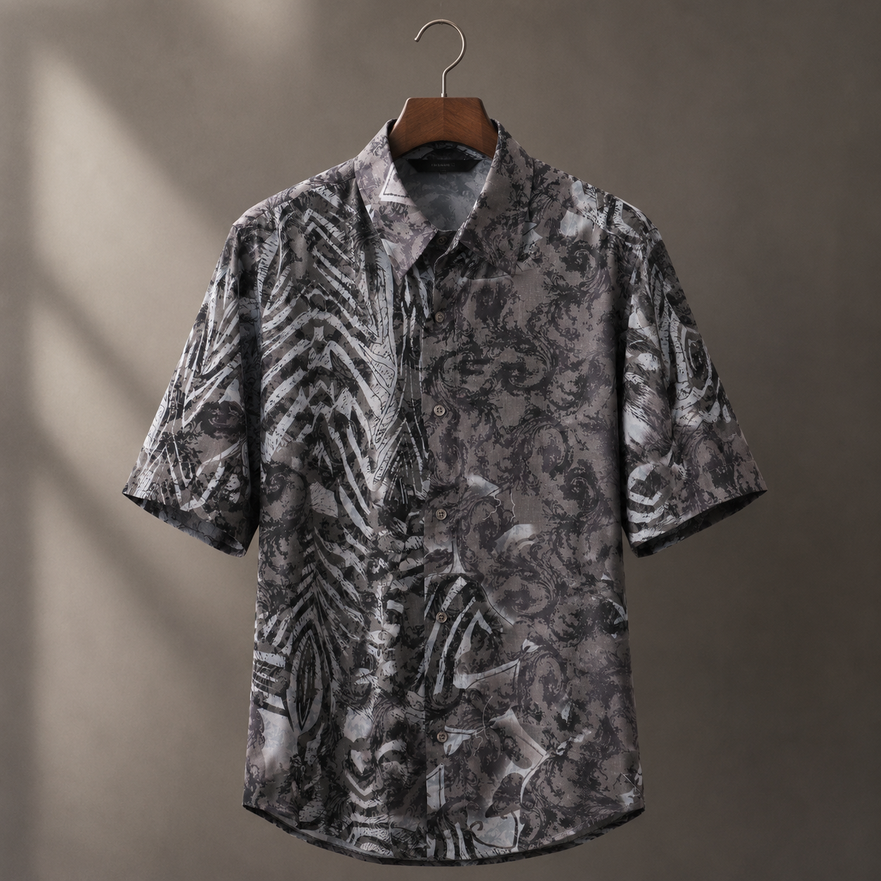 PALMEN GREY SHIRT- SHORT SLEEVE