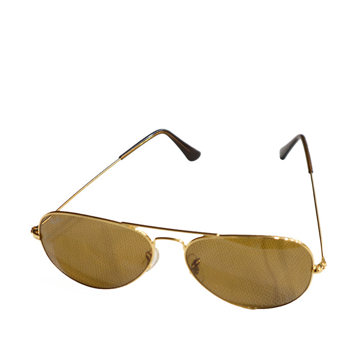 RAYBAN AVIATOR SUNGLASS GOLD/BROWN