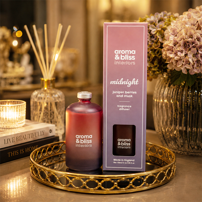 AROMA AND BLISS MIDNIGHT JUNIPER BERRIES AND MUSK FRAGRANCE DIFFUSER