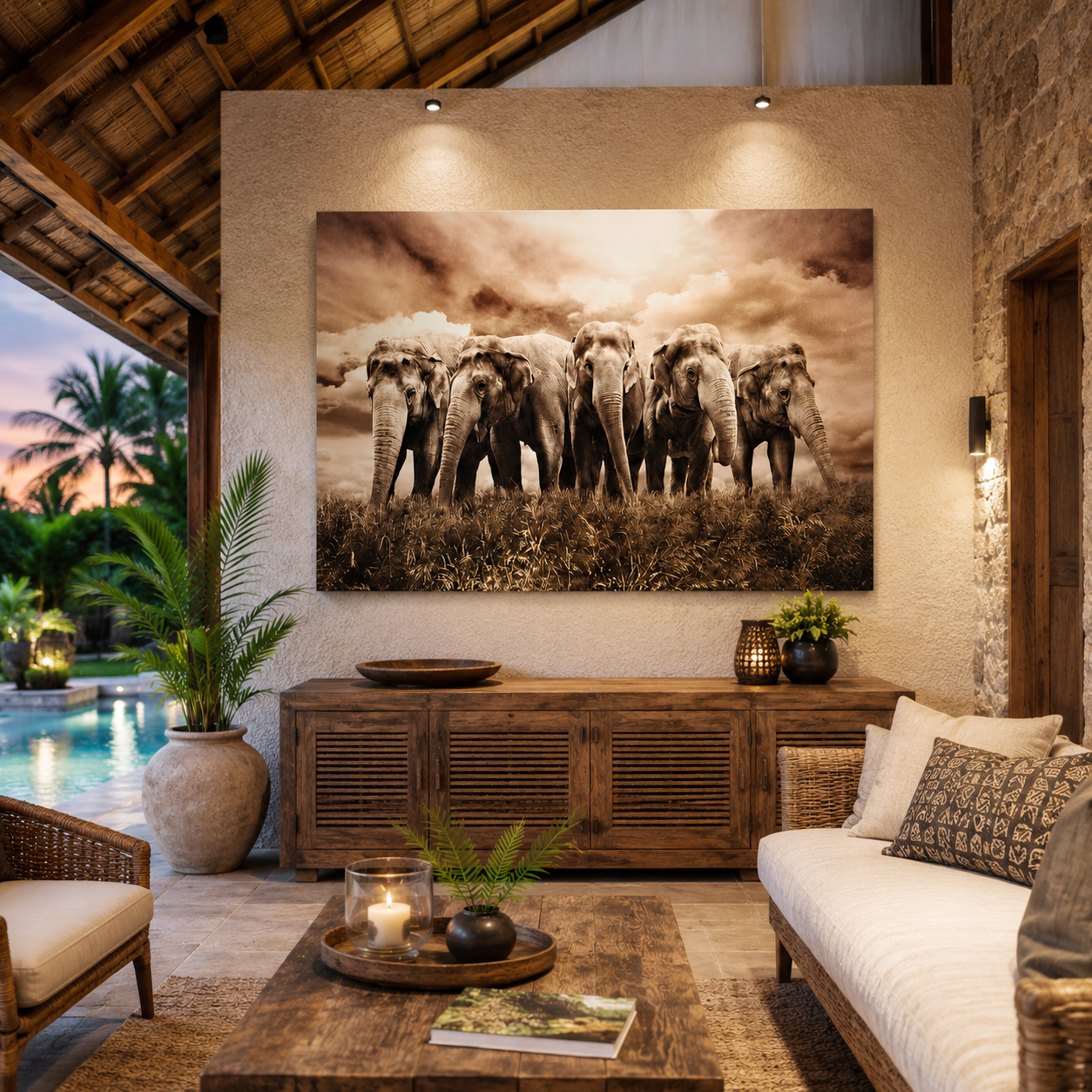 ELEPHANT CANVAS PAINT 150X100 CM