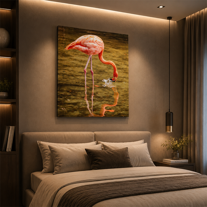 FLAMINGO CANVAS PAINT 70X80 CM