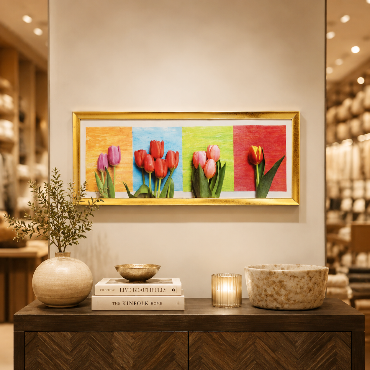 TABLEAU 85 CM X 35 CM FRAME 30 MM