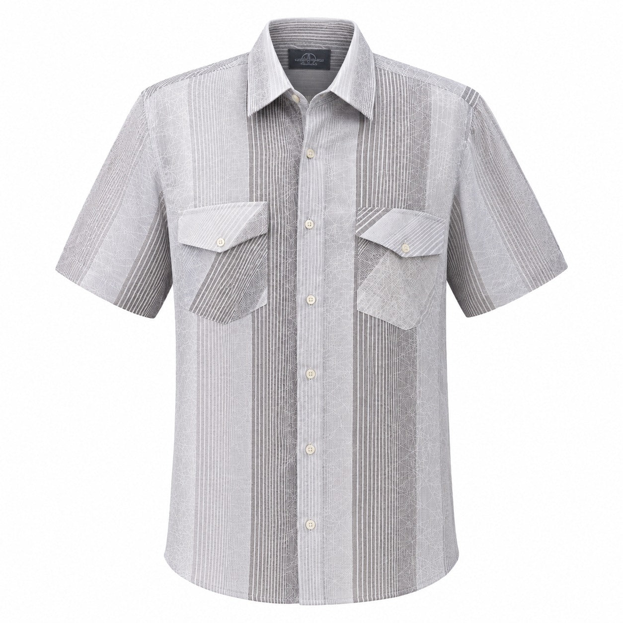 PALMEN SHIRT GREY- SHORT SLEEVED