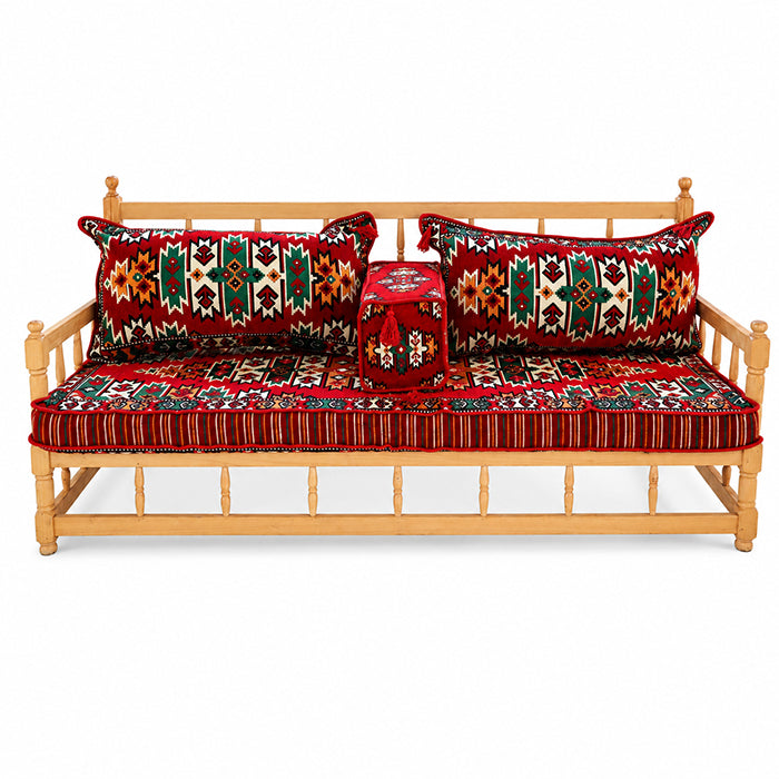 ARABIC SEATER MAJLIS Red4