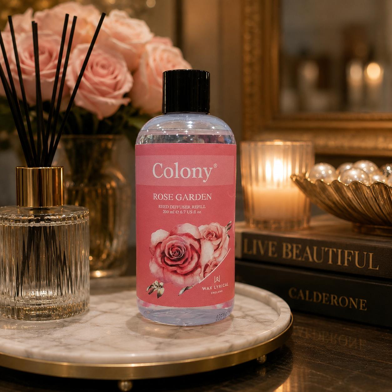 COLONY ROSE GARDEN REED DIFFUSER REFILLL 200ML