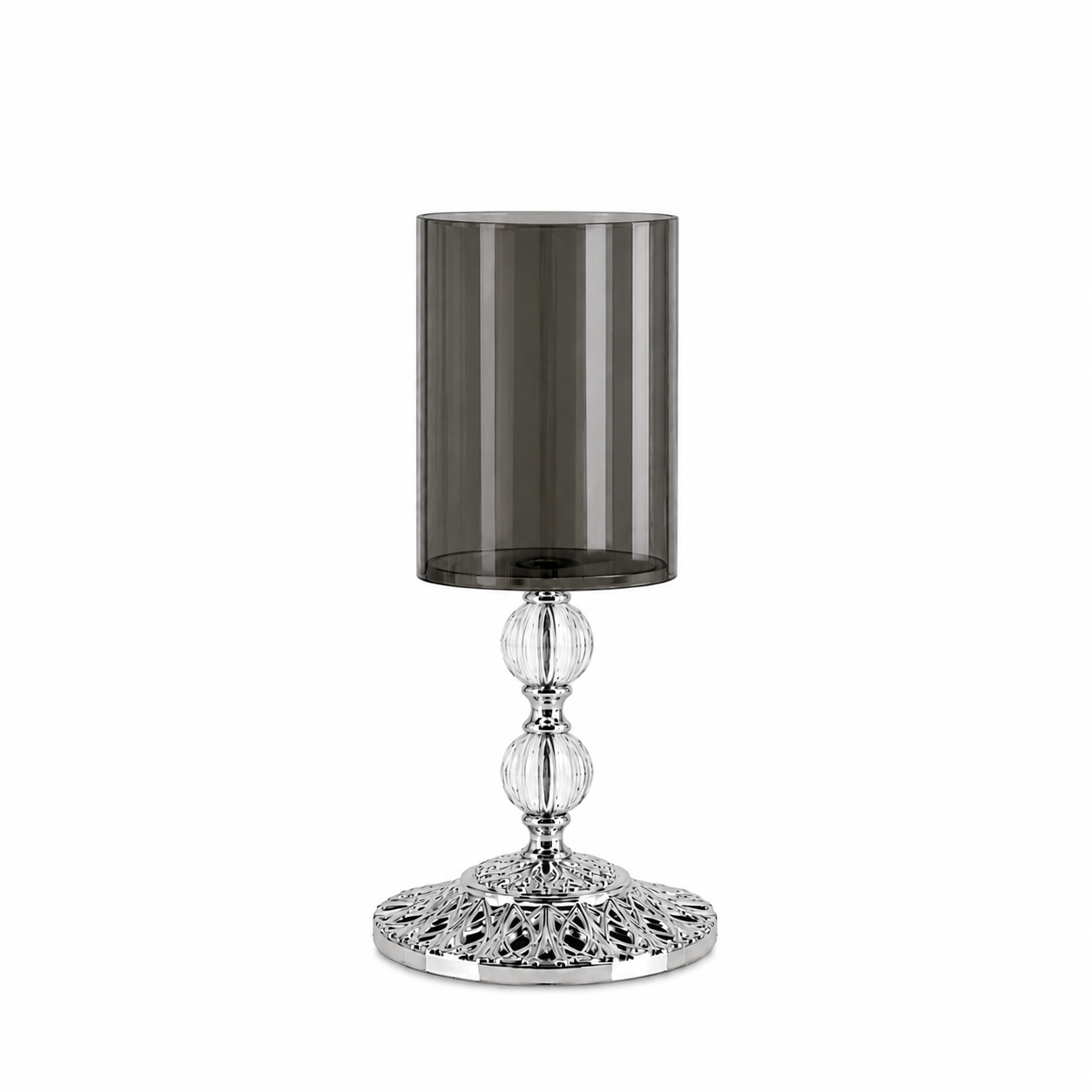 CANDLE HOLDER SINGLE GLASS GOLD SIRINLER
