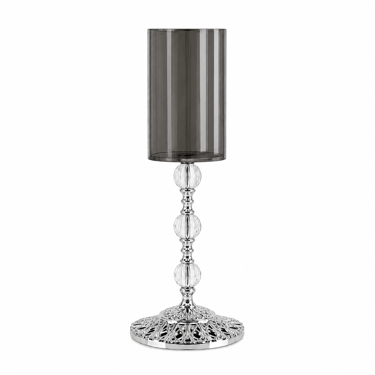 CANDLE HOLDER SINGLE GLASS GOLD SIRINLER
