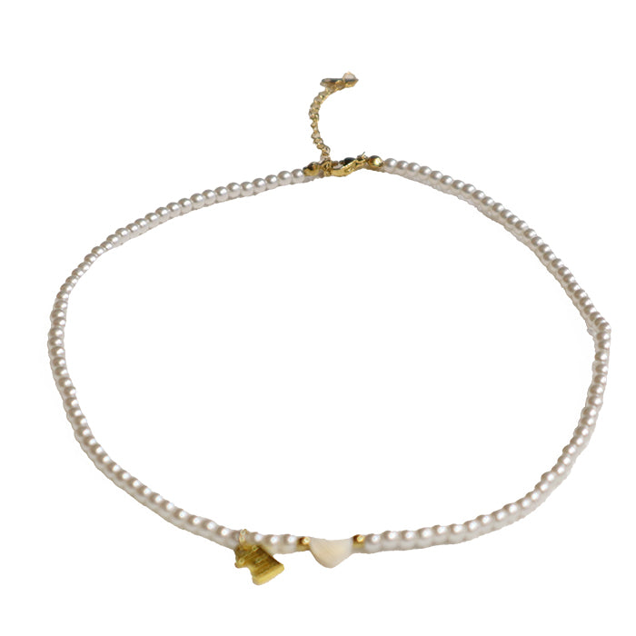 NECKLACE CASXYUE PEARL WHITE