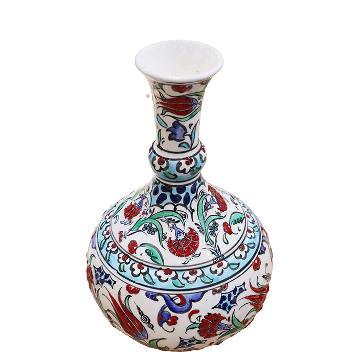 TURKISH TRADITIONAL HANDMADE TEARDROP CINI VASE