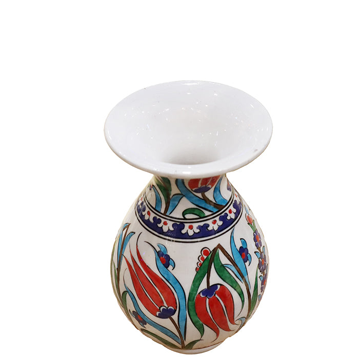 TURKISH TRADITIONAL HANDMADE CINI VASE 20 CM