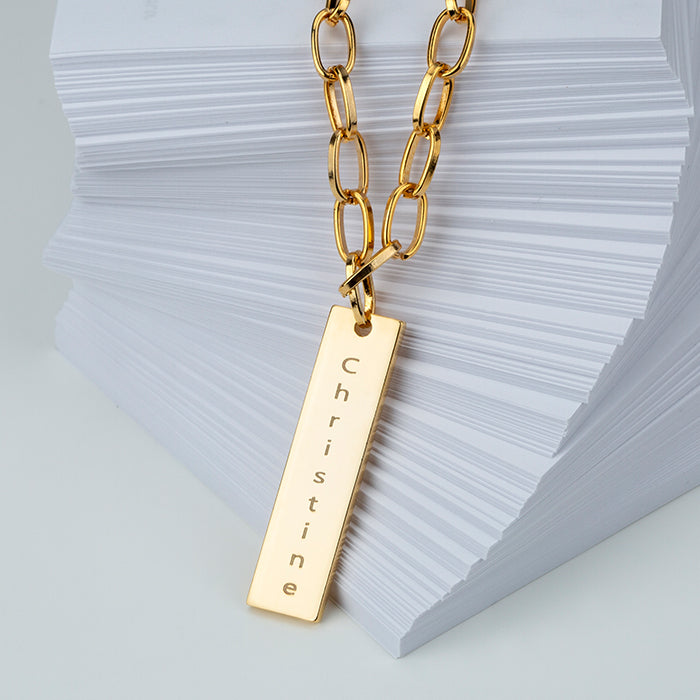 TITANIUM STEEL CUSTOMIZED NECKLACE