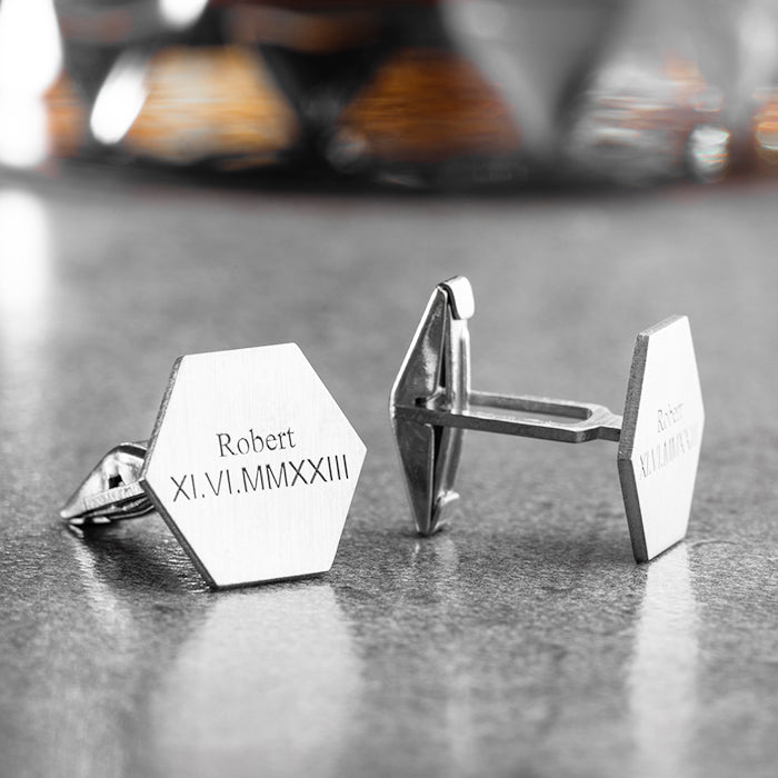 STERLING SILVER CUSTOMIZED CUFFLINK