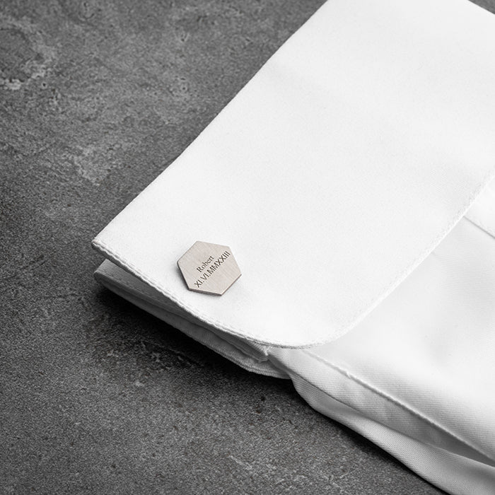 STERLING SILVER CUSTOMIZED CUFFLINK