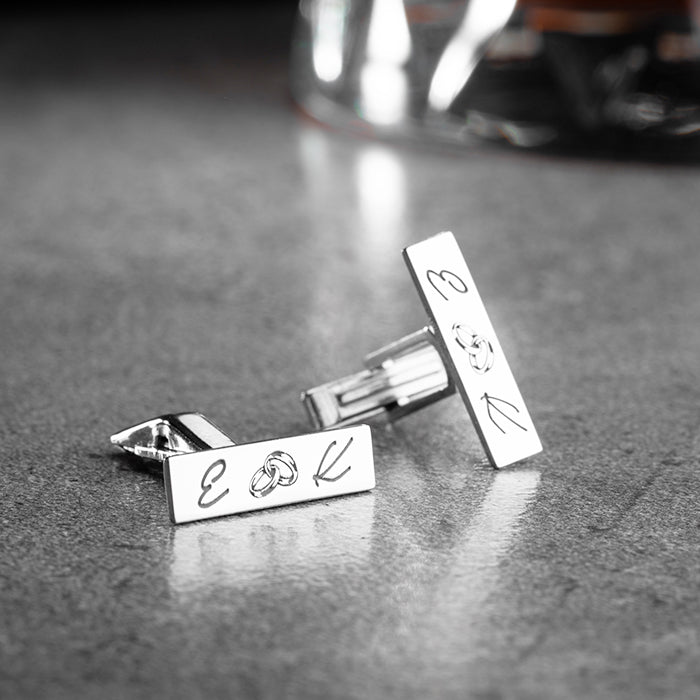 STERLING SILVER CUSTOMIZED CUFFLINK