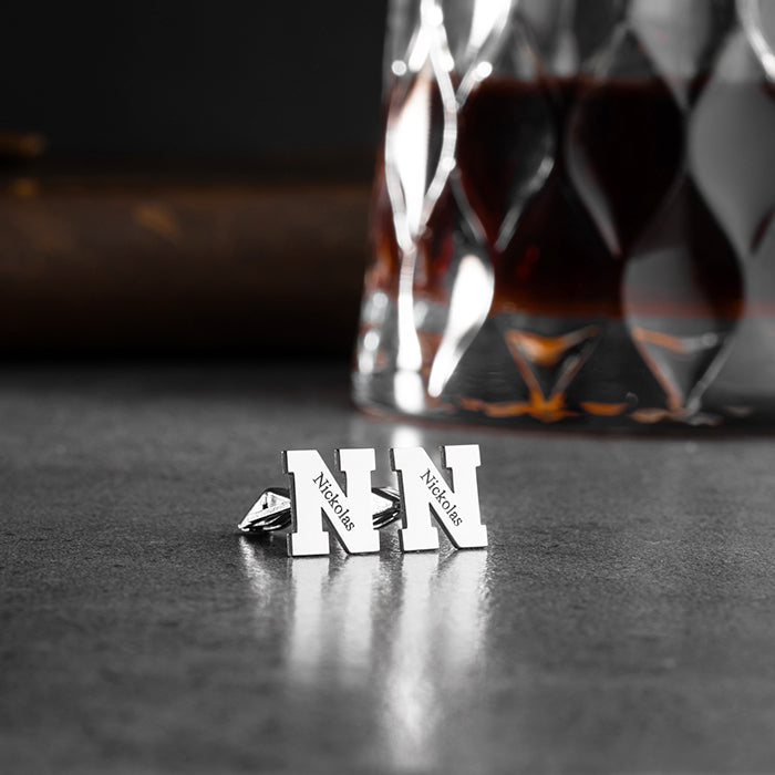 STERLING SILVER CUSTOMIZED CUFFLINK