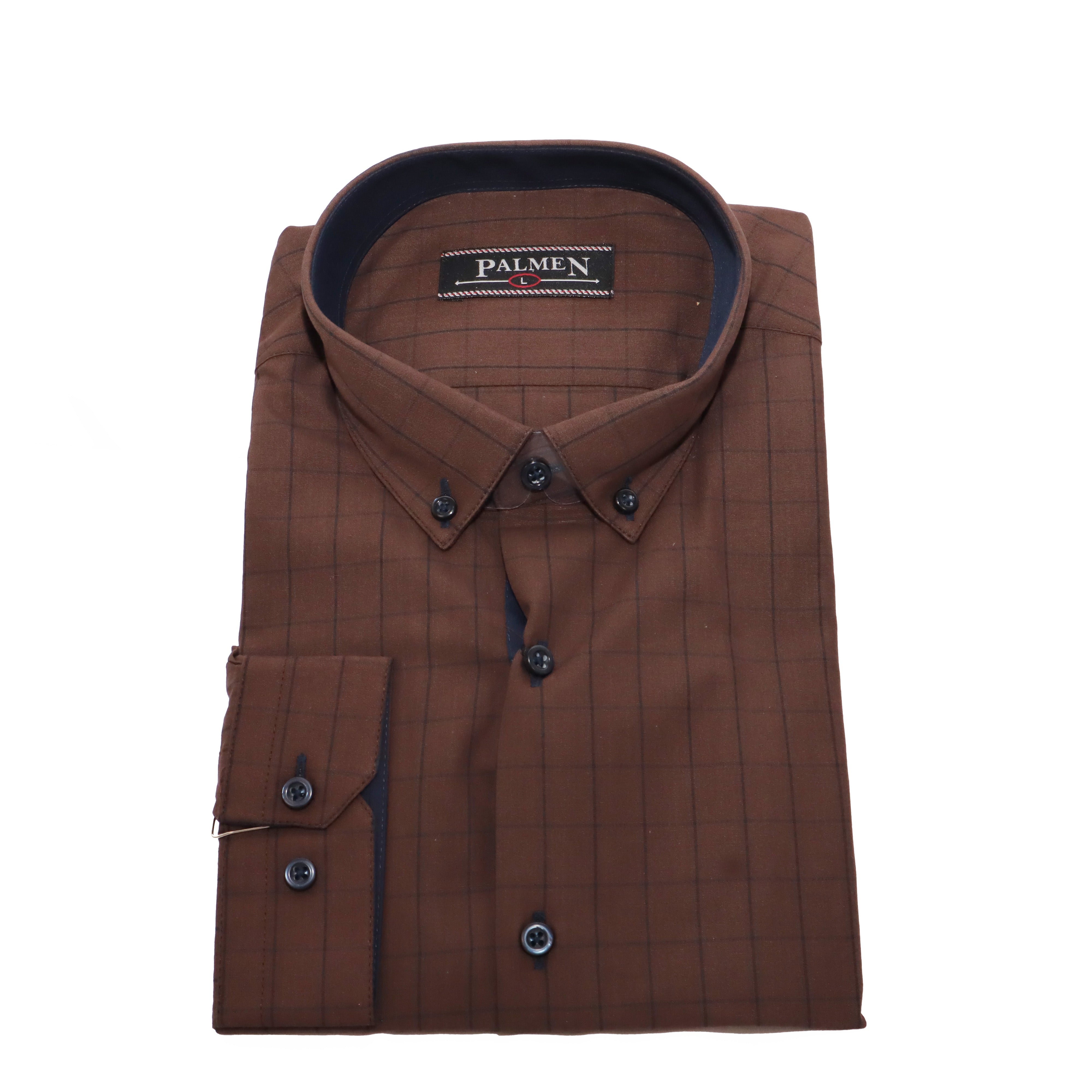 PALMEN SHIRT CHECKED BROWN