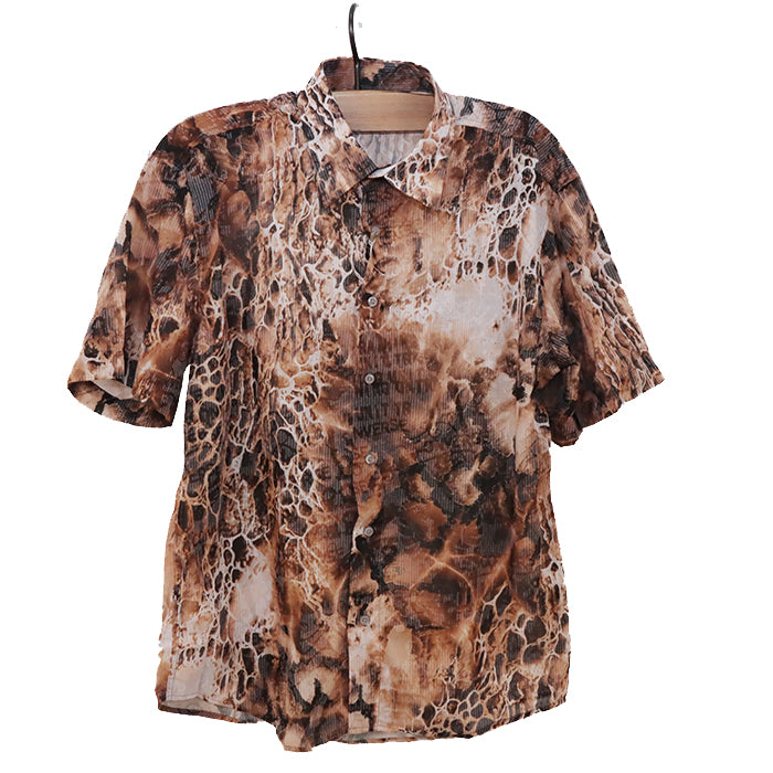 PALMEN BROWN SHIRT SHORT SLEEVE