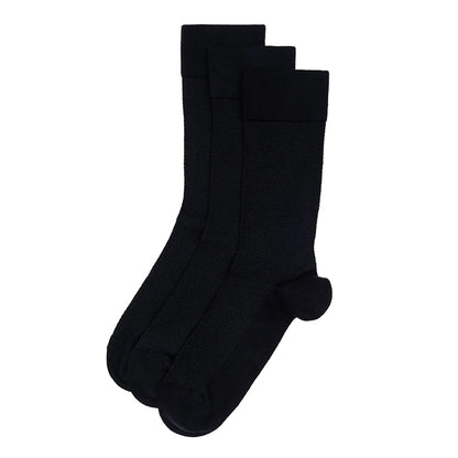PIERRE CARDIN BAMBOO SOCKS 3 PAIR SET NAVY BLUE