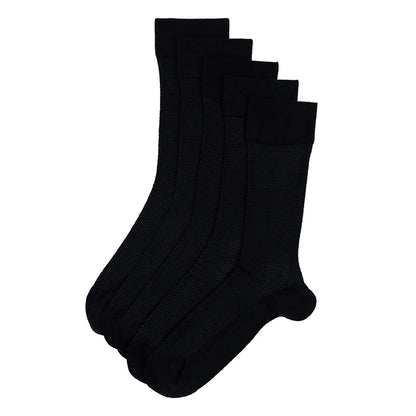 PIERRE CARDIN BAMBOO SOCKS 5 PAIR SET NAVY BLUE