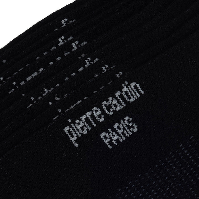 PIERRE CARDIN BAMBOO SOCKS 5 PAIR SET BLACK