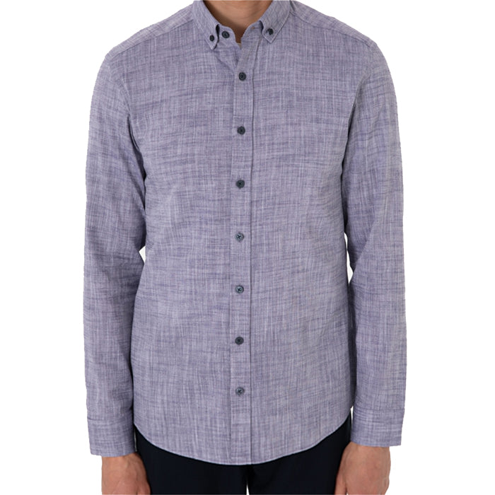 PIERRE CARDIN LIGHT BLUE LINEN SHIRT