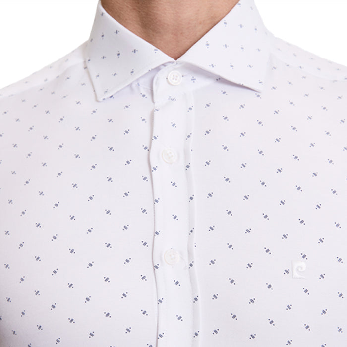 PIERRE CARDIN WHITE FLORALSHIRT