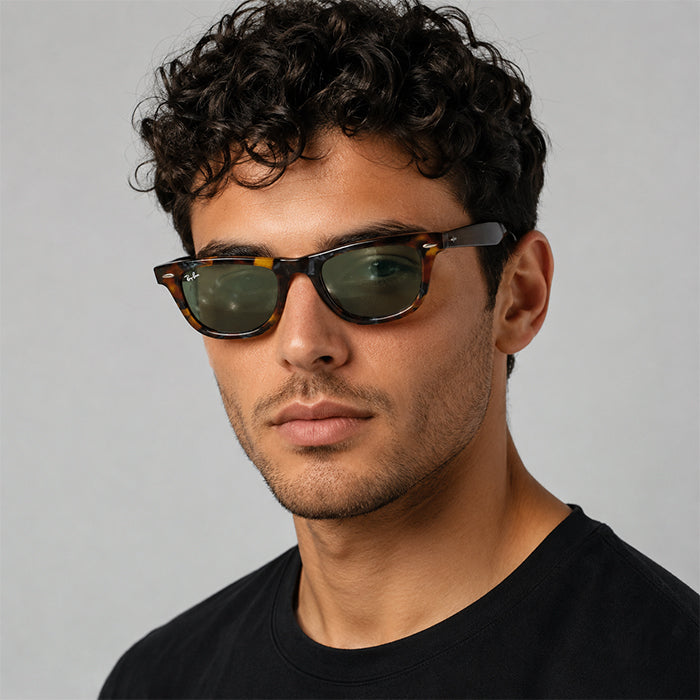 RAYBAN SUNGLASSES TORTOISE GREEN