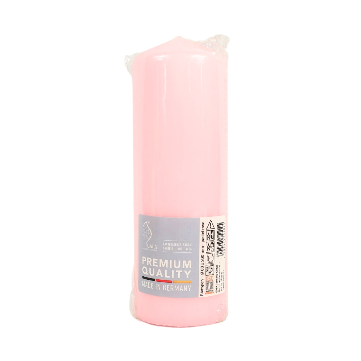 PINK PILLAR CANDLE  7x20 CM