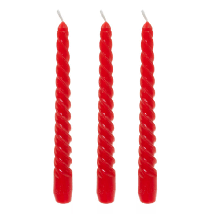 CREAM DINNER CANDLES 25 CM