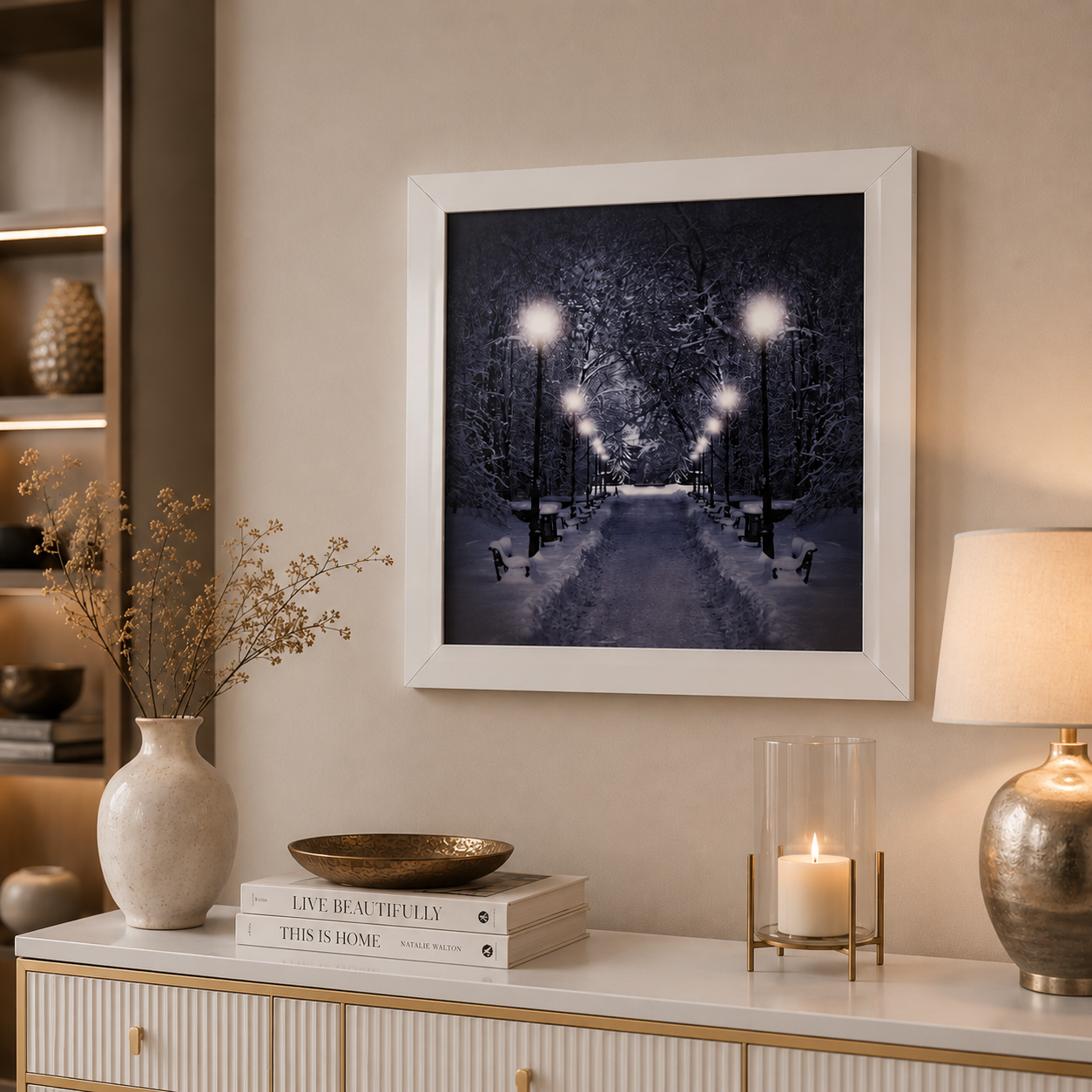 TABLEAU 70 CM X 70 CM FRAME 50 MM