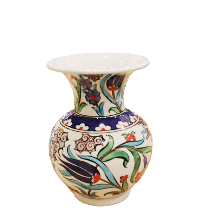 TRADITIONAL HANDMADE TURKISH CINI VASE 25 CM