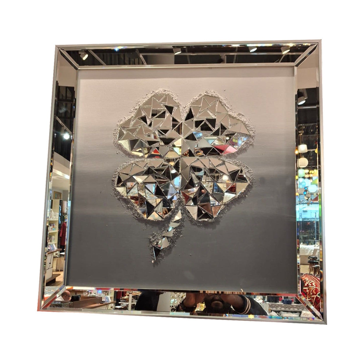 MOSAIC WALL DECOR GREY 60X60 CM