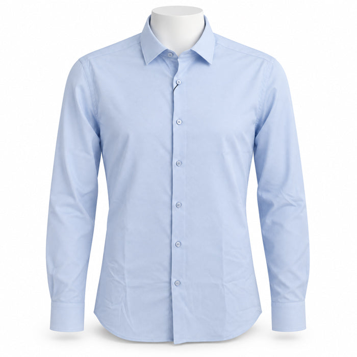PALMEN TEXTURED LIGHT BLUE SHIRT