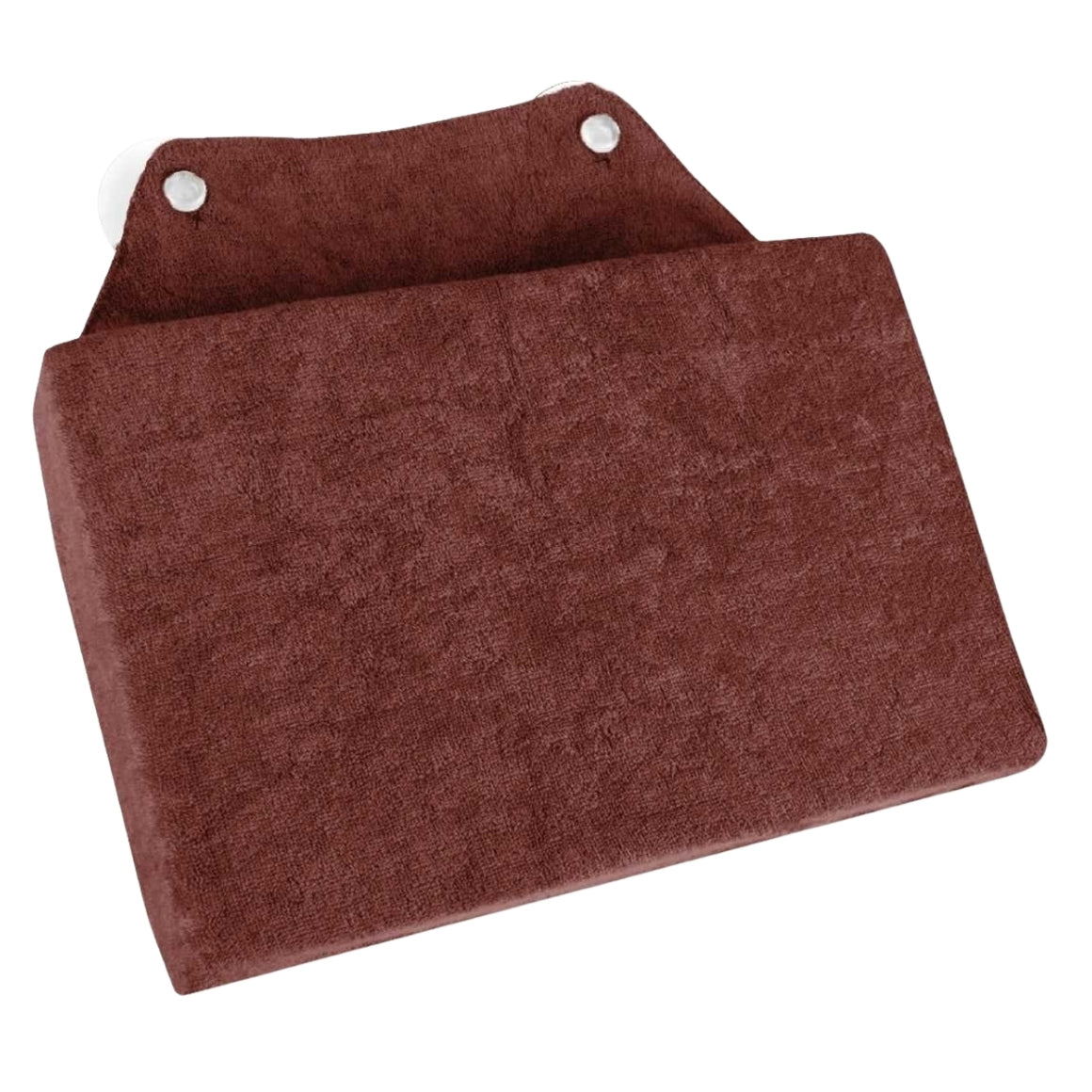 BATH PILLOW BROWN 25x16 CM