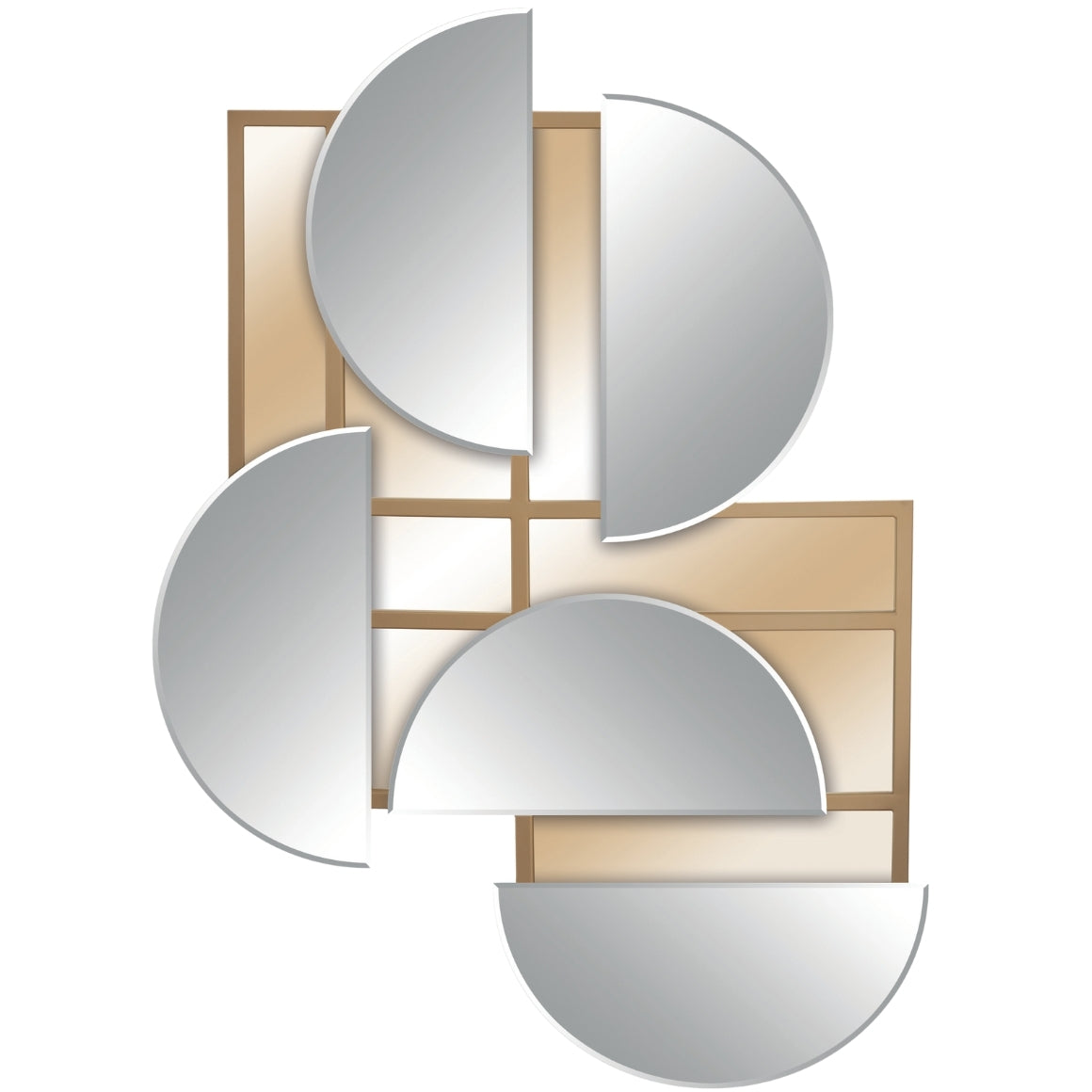 WALL DECOR WALL MIRROR MIRA GOLD 127 CM