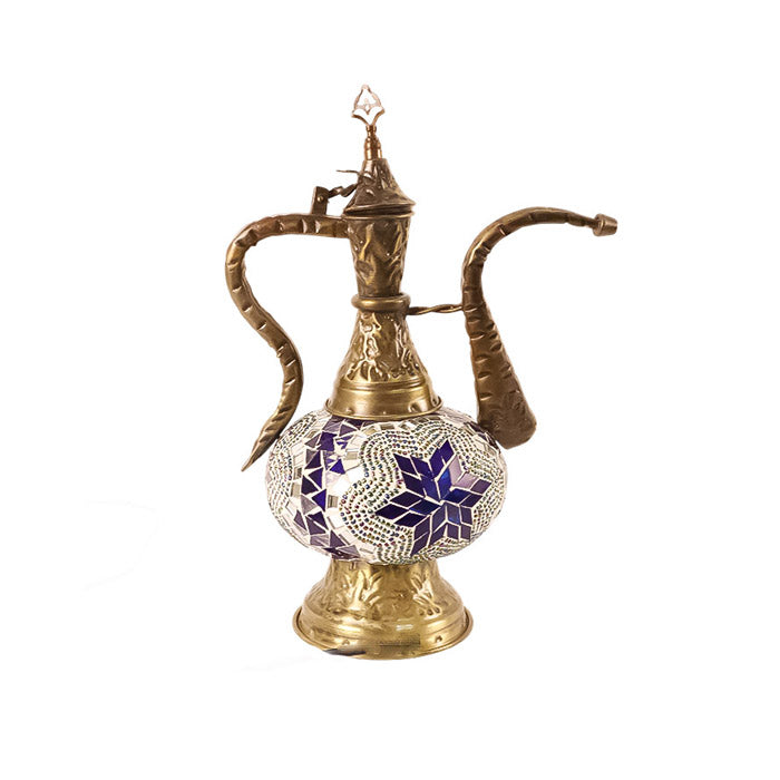 MOSAIC GLASS EWER TABLE LAMP
