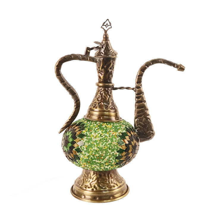 MOSAIC GLASS EWER TABLE LAMP