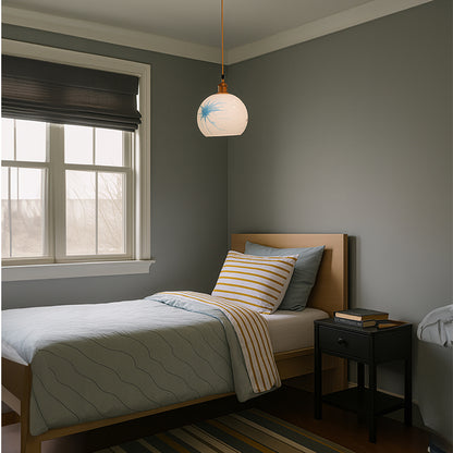 PENDANT LAMP EFE GLASS 1910C PS BLUE