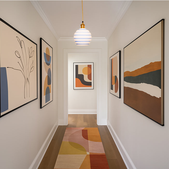 PENDANT LAMP EFE GLASS 2046 AOF BLUE