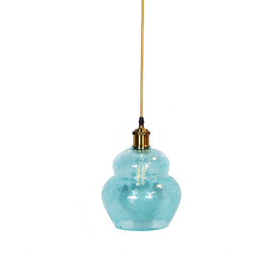 PENDANT LAMP EFE GLASS 1909 A6 BLUE