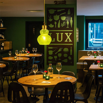 PENDANT LAMP EFE GLASS 1909 A6 GREEN