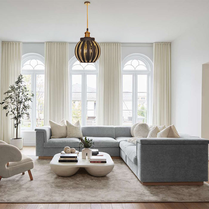 PENDANT LAMP EFE GLASS 1111A GOLD