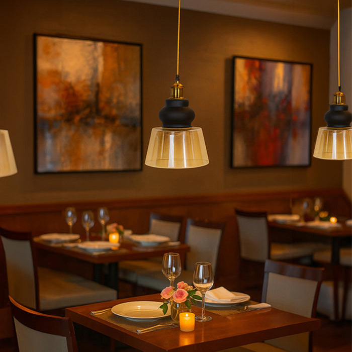 PENDANT LAMP EFE GLASS 2084 A5 62 HONEY