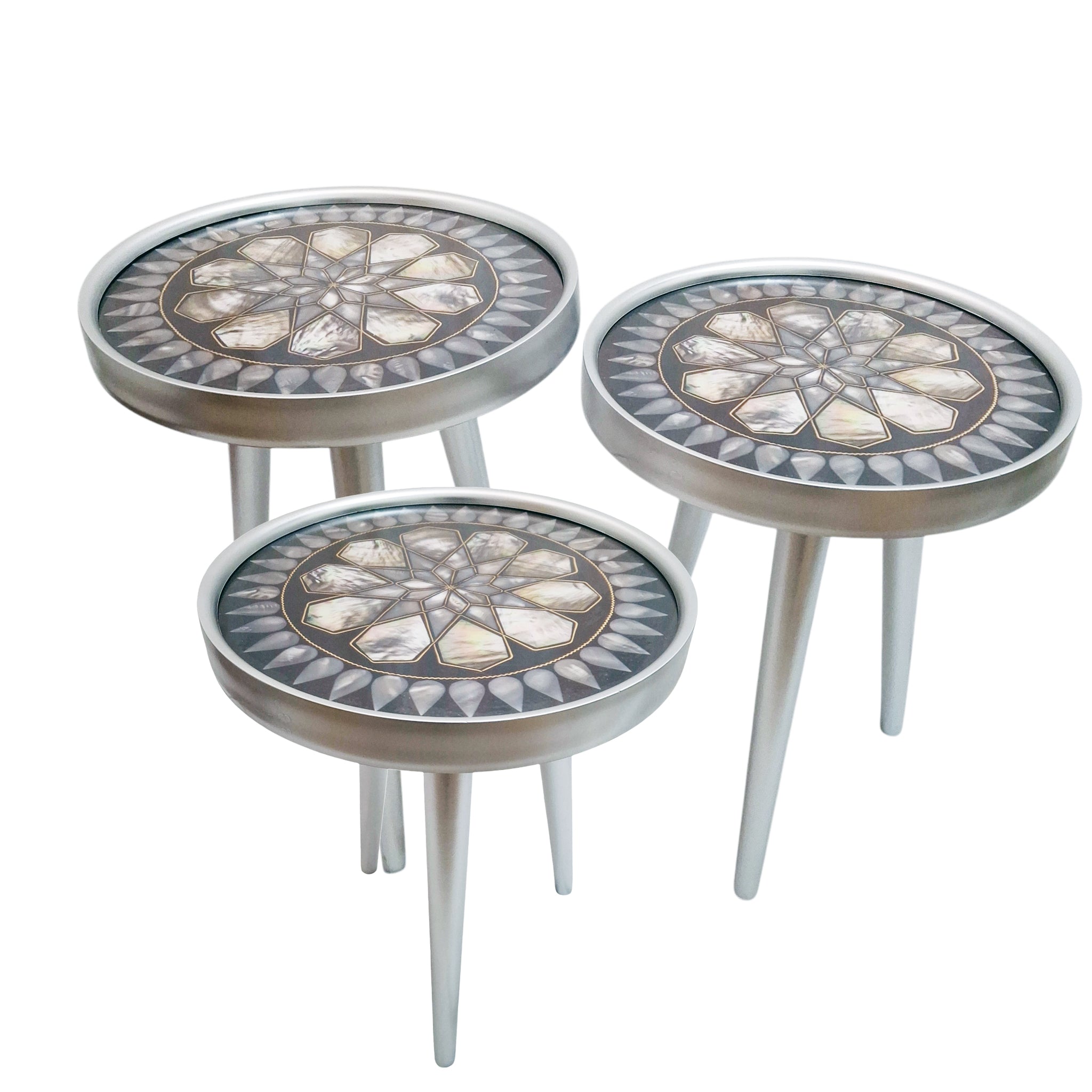 COFFE TABLE TRIPLE SET DESIGN KM238S RETRO