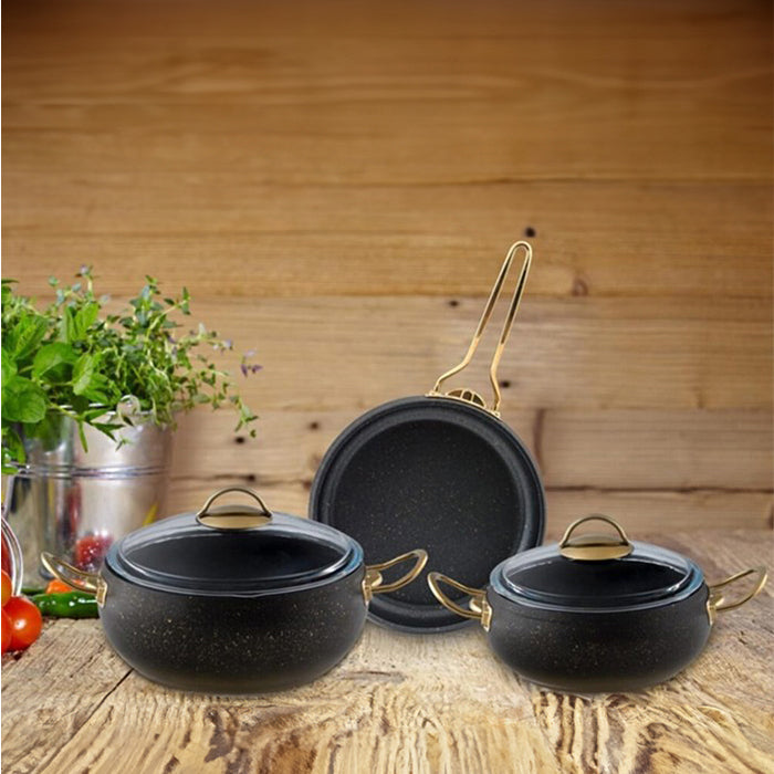BIANCA LUNA 5 PCS GRANIT PAN SET
