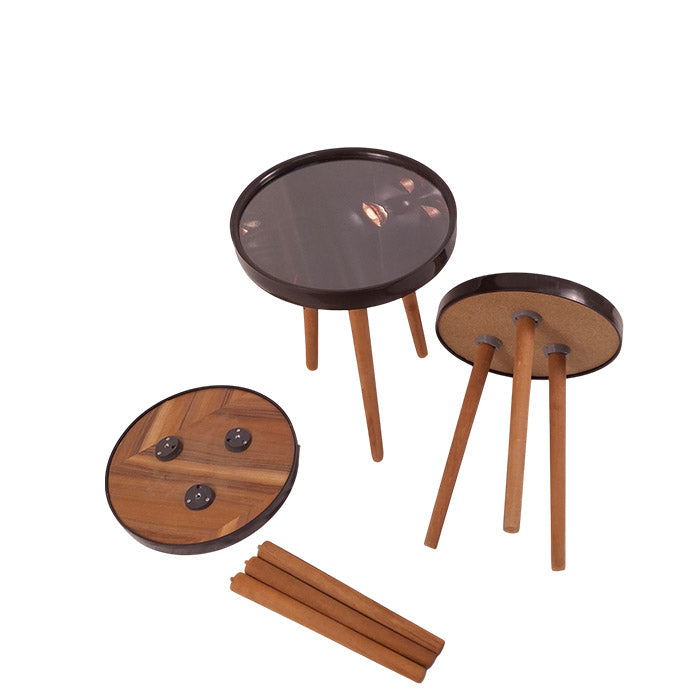 COFFE TABLE TRIPLE SET DESIGN KM282B