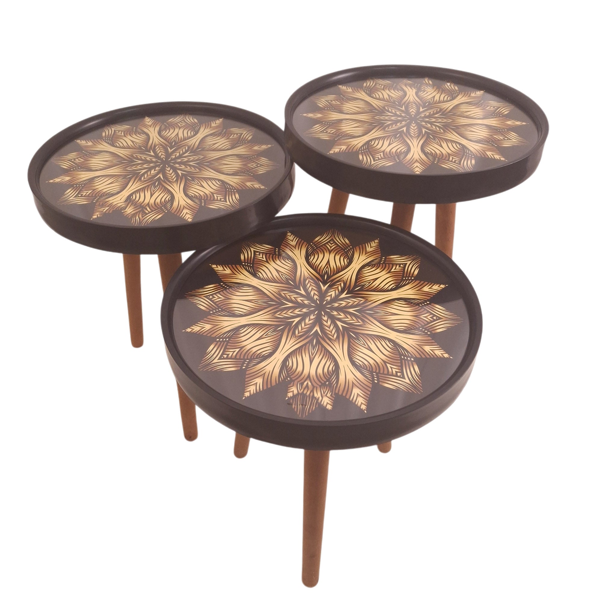 COFFE TABLE TRIPLE SET DESIGN KM262